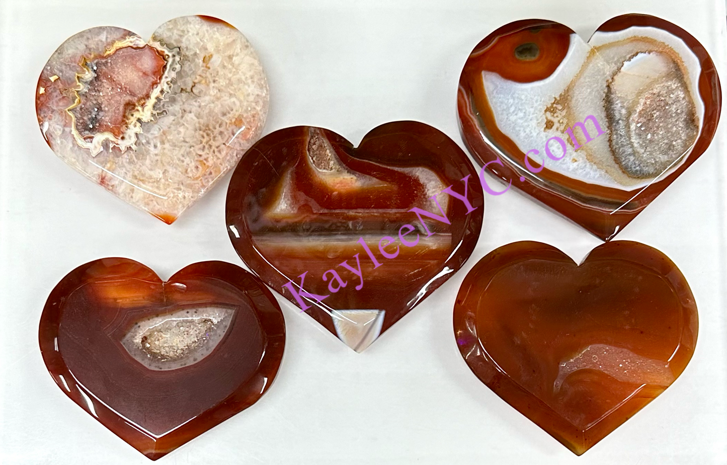 Wholesale Lot 2 lbs Natural Druzy Carnelian Heart Crystal Healing Energy