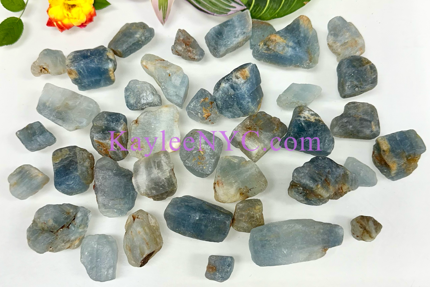 2 lbs Natural Blue Calcite Raw Crystal Healing Energy