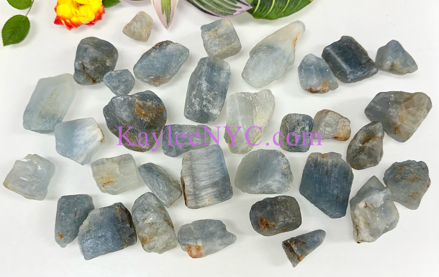 2 lbs Natural Blue Calcite Raw Crystal Healing Energy