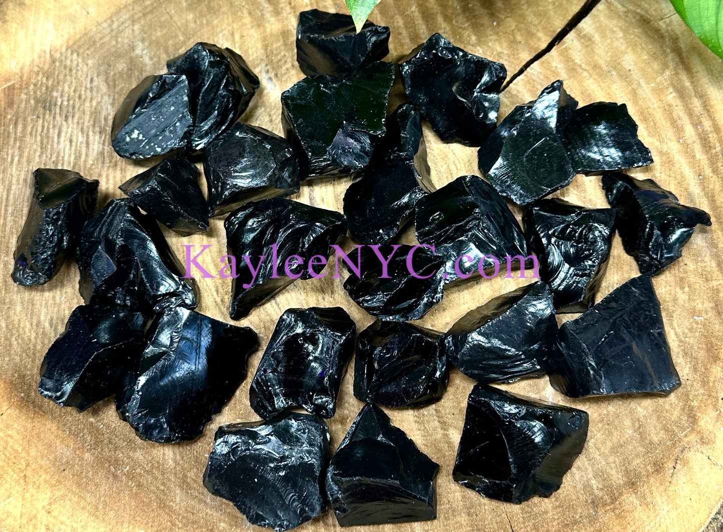 2 lb Natural Black Obsidian Raw Crystal