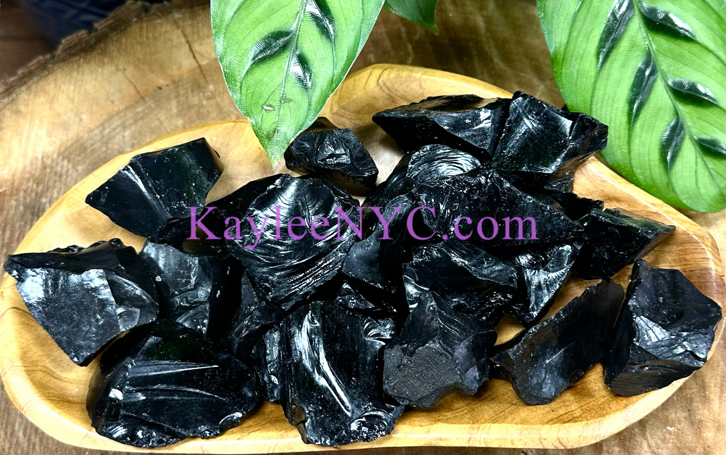 2 lb Natural Black Obsidian Raw Crystal