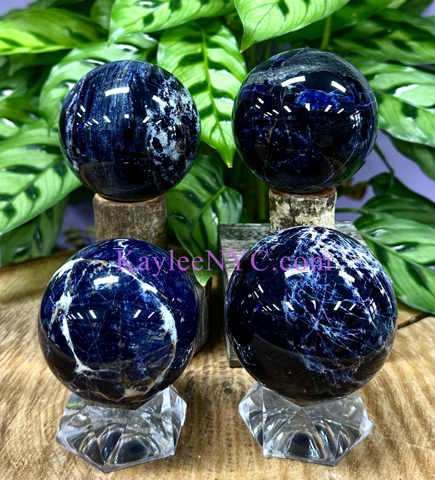 4-5 PCs Natural Sodalite Sphere Crystal Ball