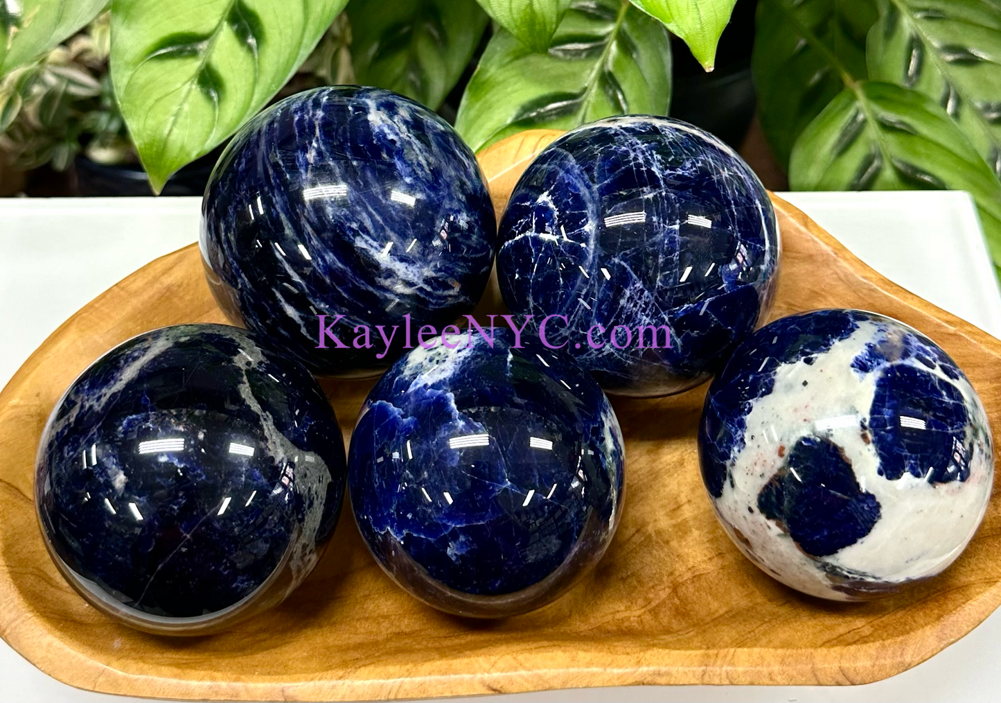 4-5 PCs Natural Sodalite Sphere Crystal Ball