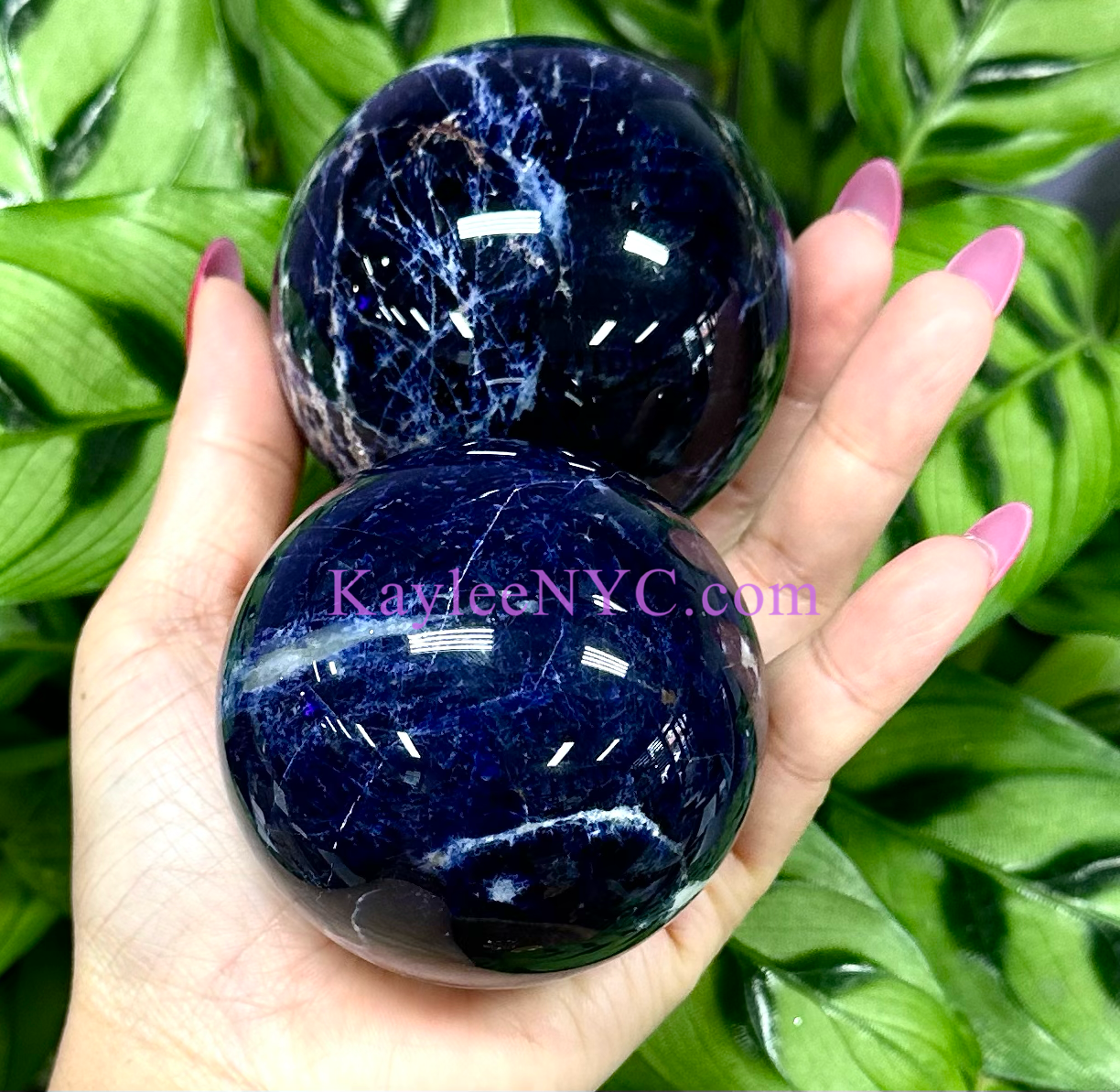 4-5 PCs Natural Sodalite Sphere Crystal Ball