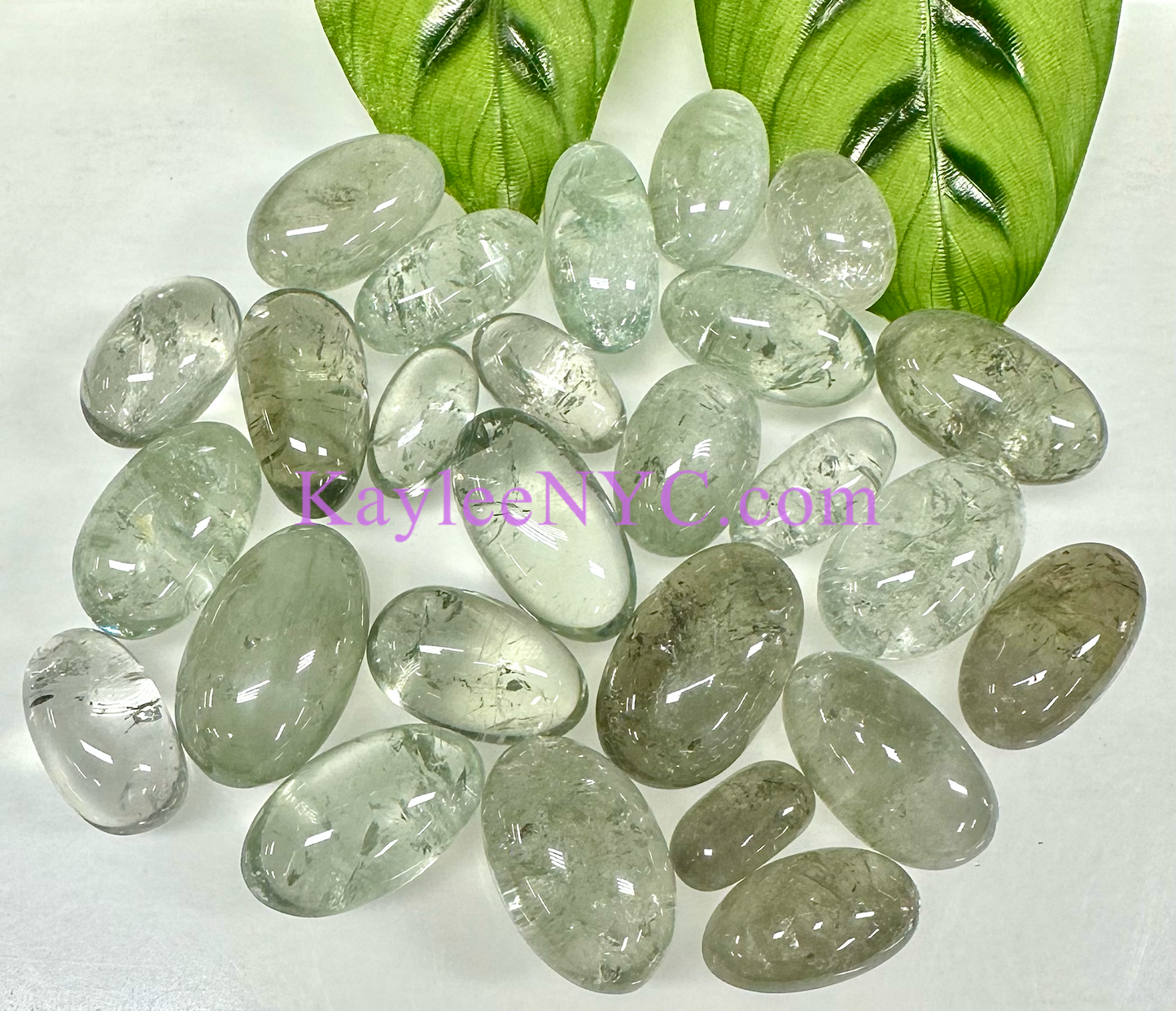 Wholesale Lot 1 lb Natural Prasiolite Green Amethyst Tumble Healing Energy