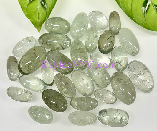 Wholesale Lot 1 lb Natural Prasiolite Green Amethyst Tumble Healing Energy