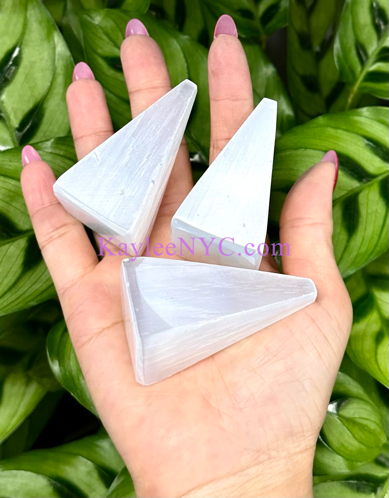 12 Natural Selenite aka Satin Spar Tower