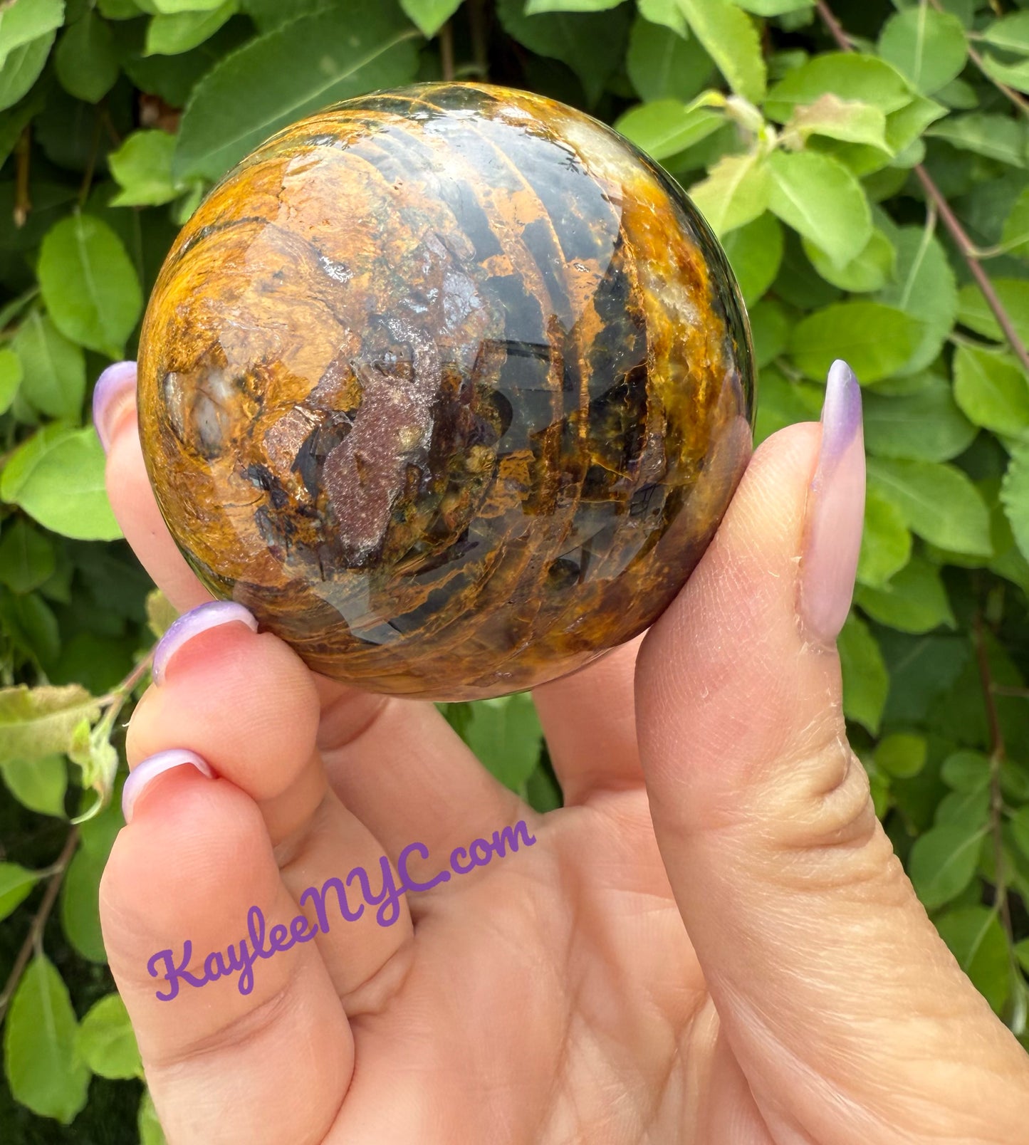 6 PCs Natural Pietersite Sphere Healing Energy