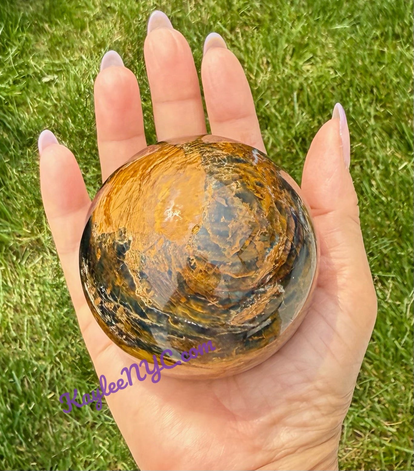 6 PCs Natural Pietersite Sphere Healing Energy