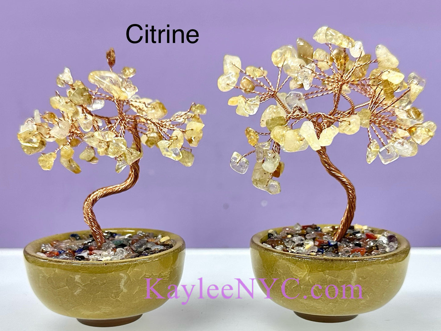 Wholesale Lot 10 Pcs Natural Crystals Bonsai Tree with Bowl Base