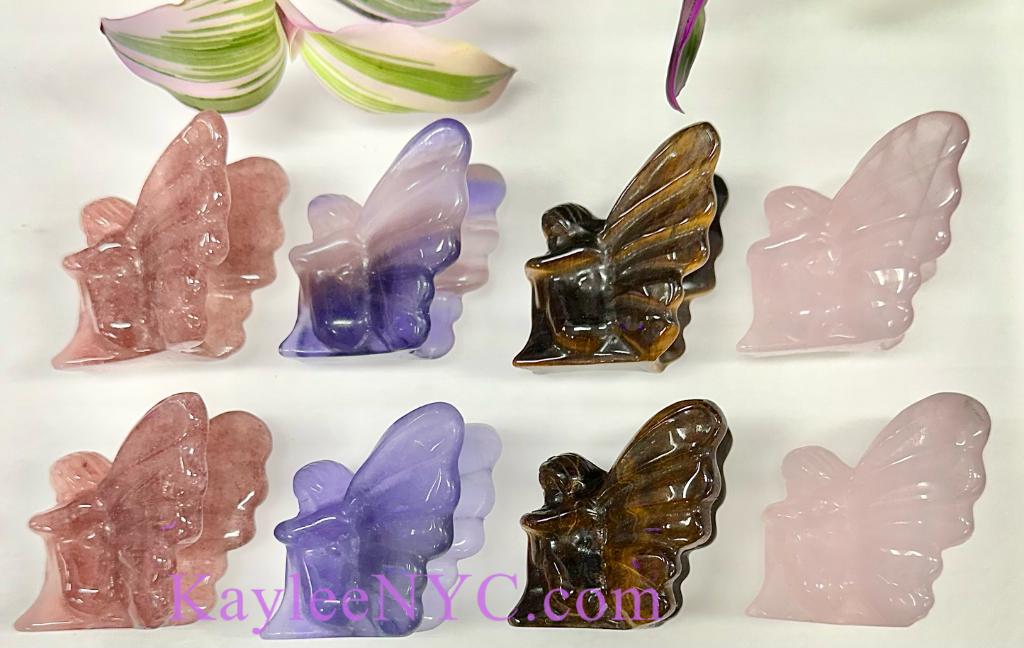 8 PCs 2” Natural Crystal Fairies healer energy