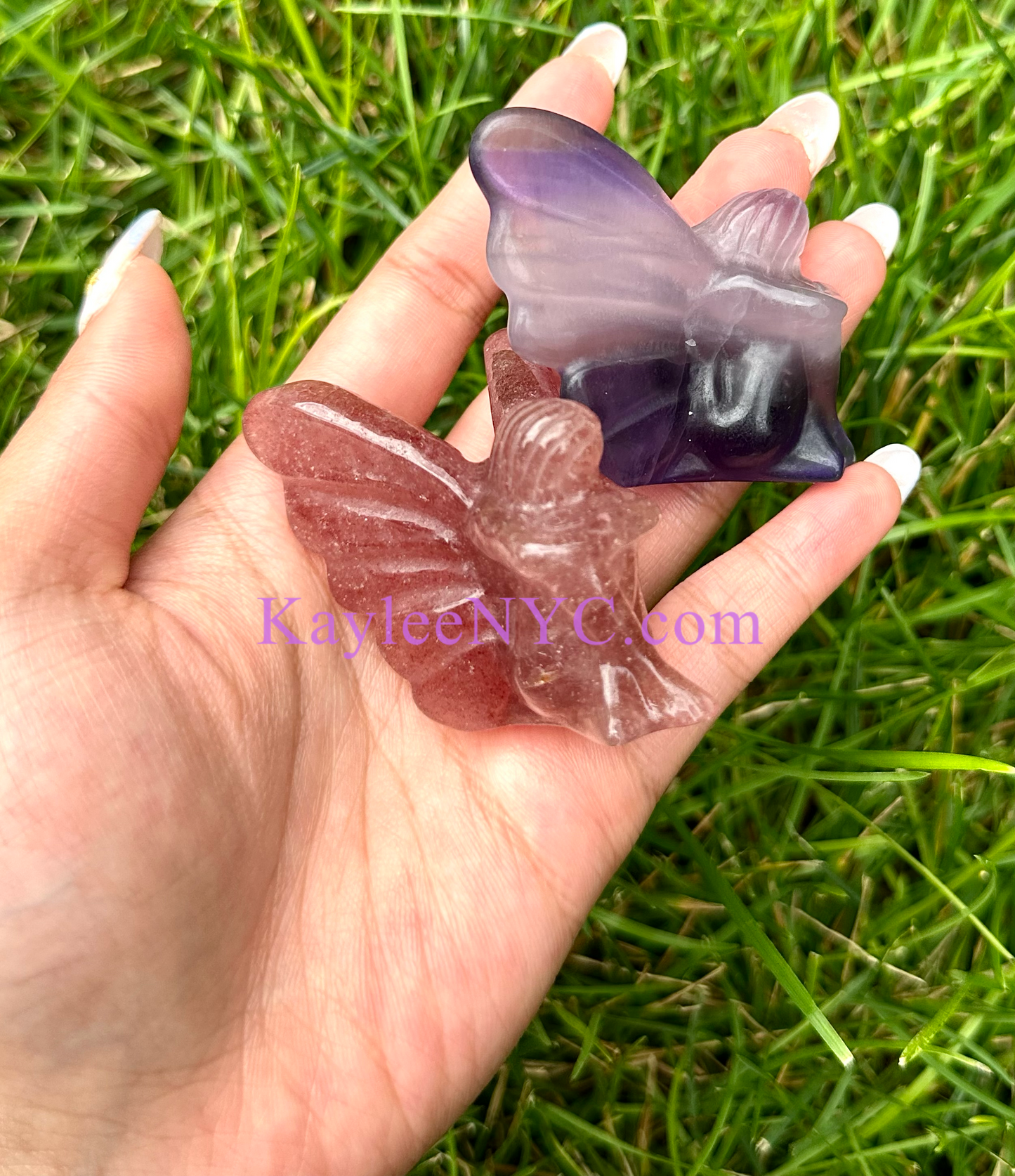 8 PCs 2” Natural Crystal Fairies healer energy