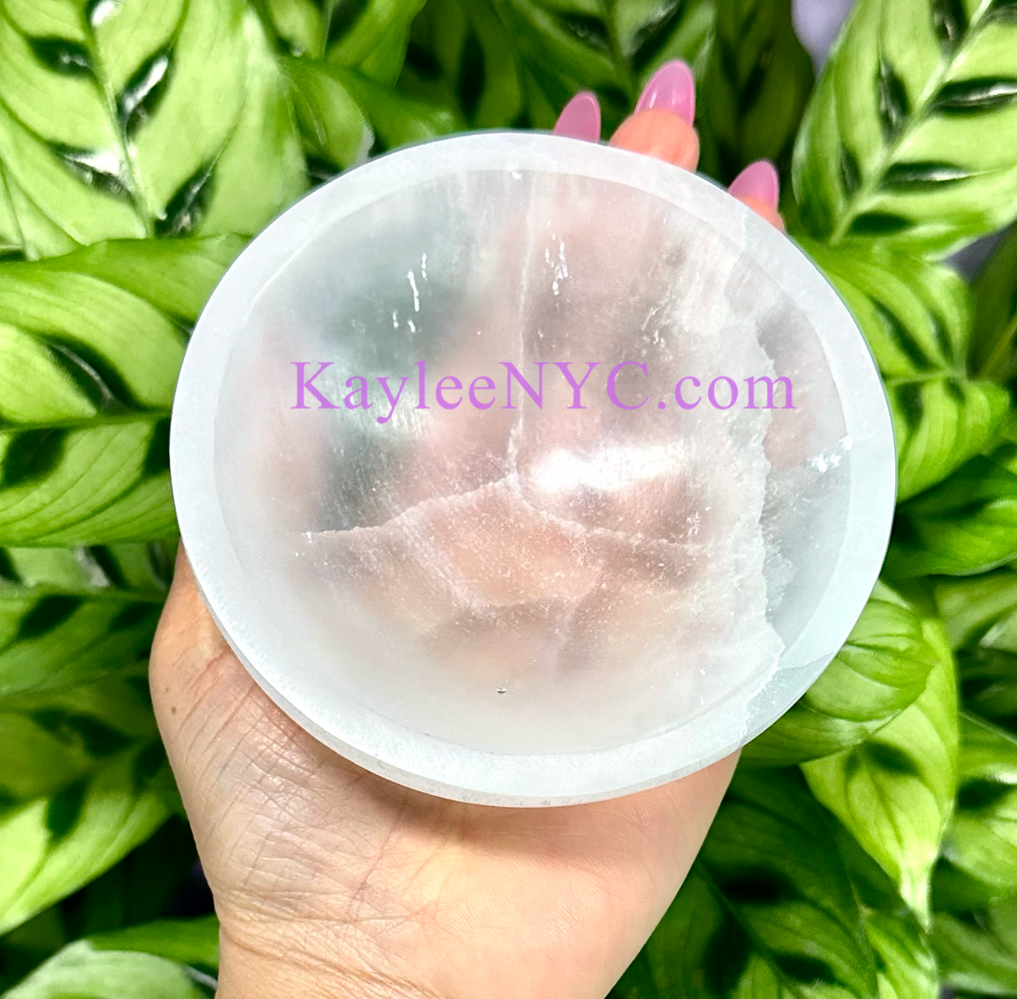 6 PCs large Natural Selenite aka Satin Spar Bowl ~10cm