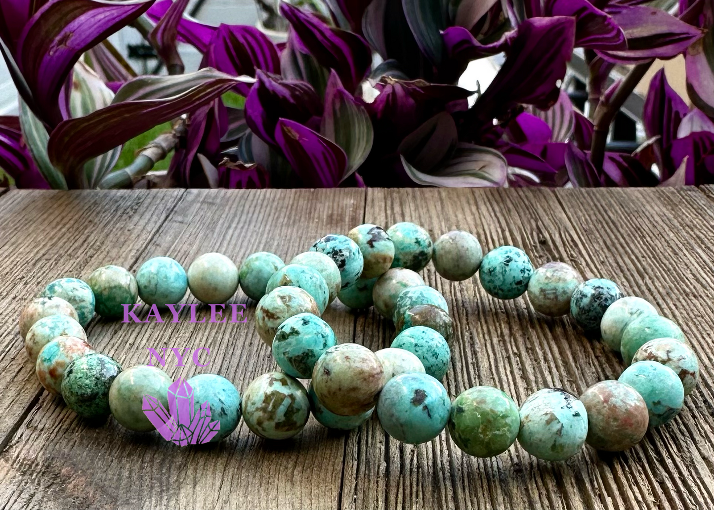 6 Pcs Natural Turquoise 10mm 8” Crystal Healing Stretch Bracelet