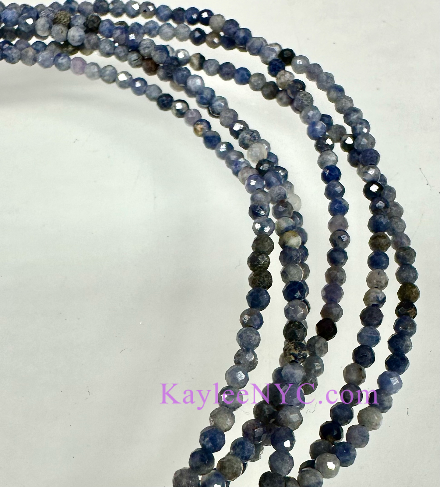 6 PCs 2mm Natural Sapphire Anklets Crystal Healing Energy