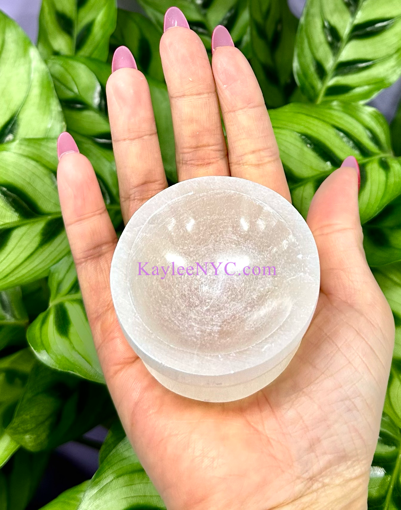 12 PCs large Natural Selenite aka Satin Spar Bowl ~6cm