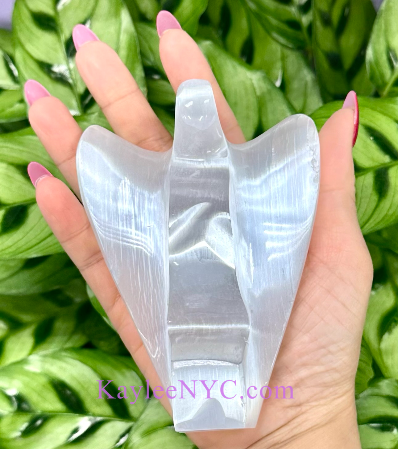 6 PCs large Natural Selenite aka Satin Spar Angel ~12cm