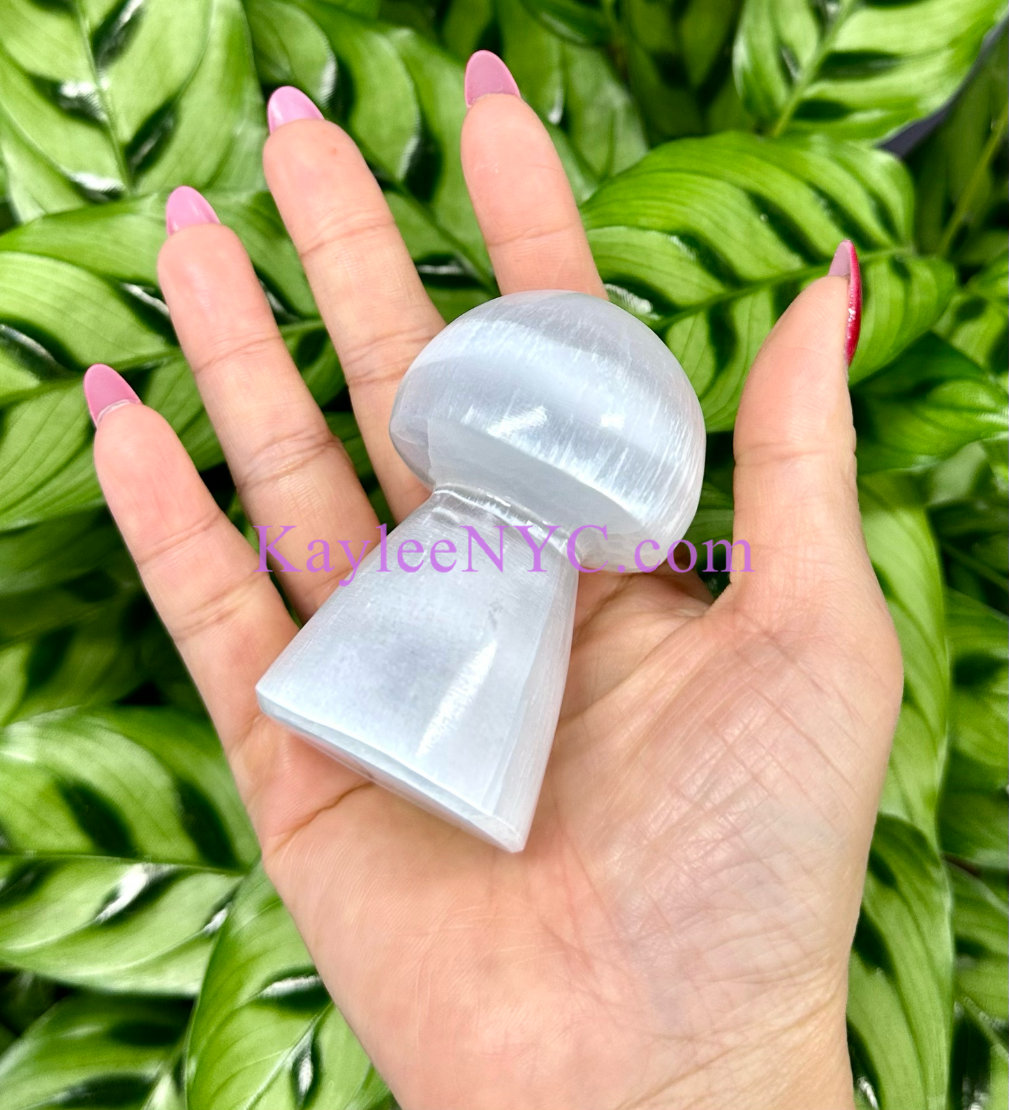 Wholesale Lot 9 pcs Natural Selenite aka Satin Spar Mushroom Healing Energy