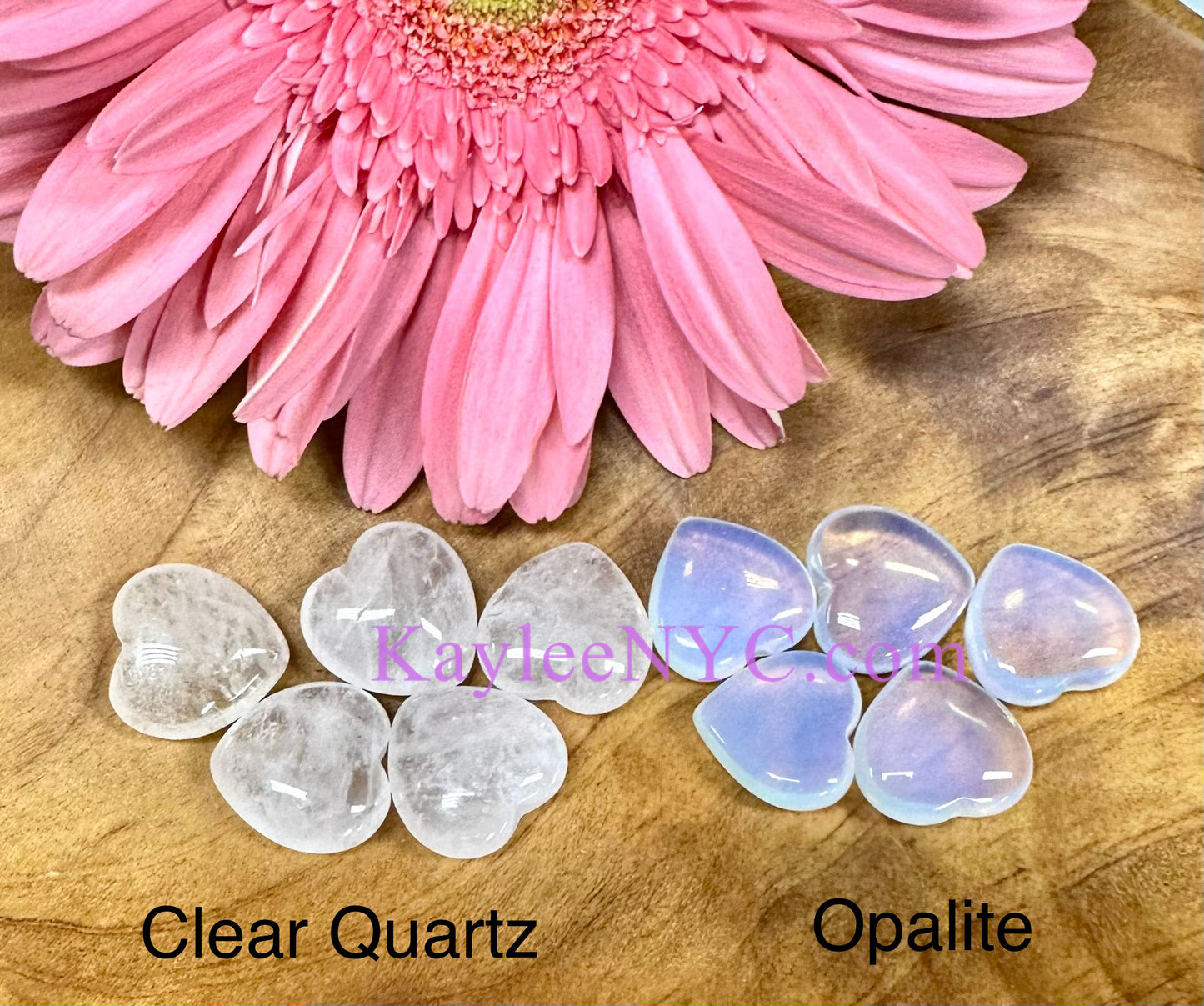 Wholesale Lot 30 Pcs 20mm Mix Crystal Hearts Healing Energy