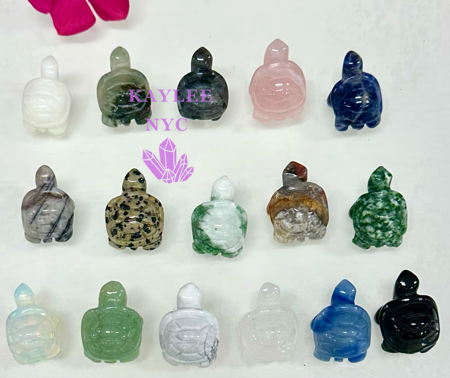 16 PCs 1” Mix Crystal Turtle