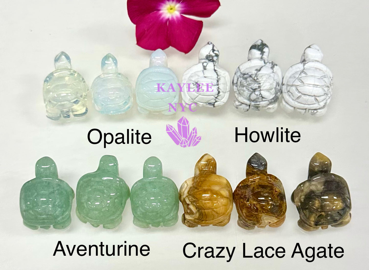 16 PCs 1” Mix Crystal Turtle