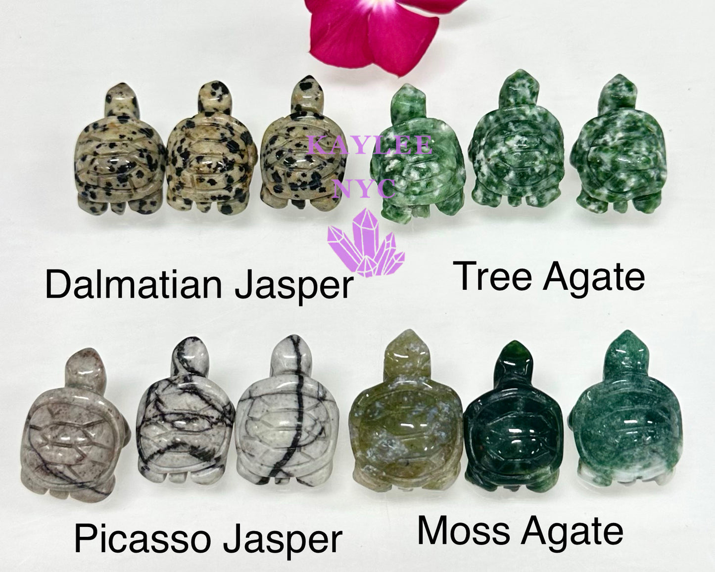 16 PCs 1” Mix Crystal Turtle