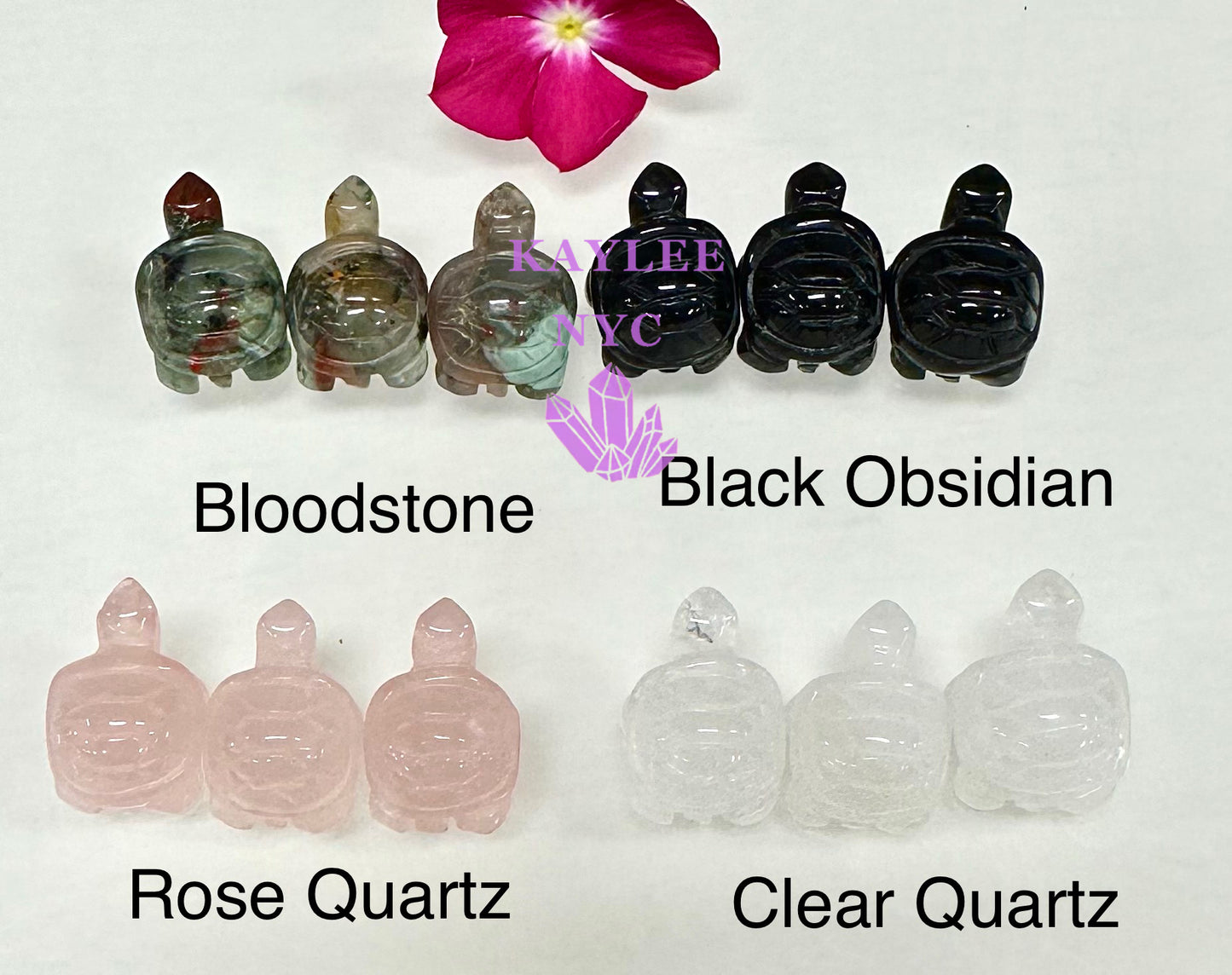 16 PCs 1” Mix Crystal Turtle