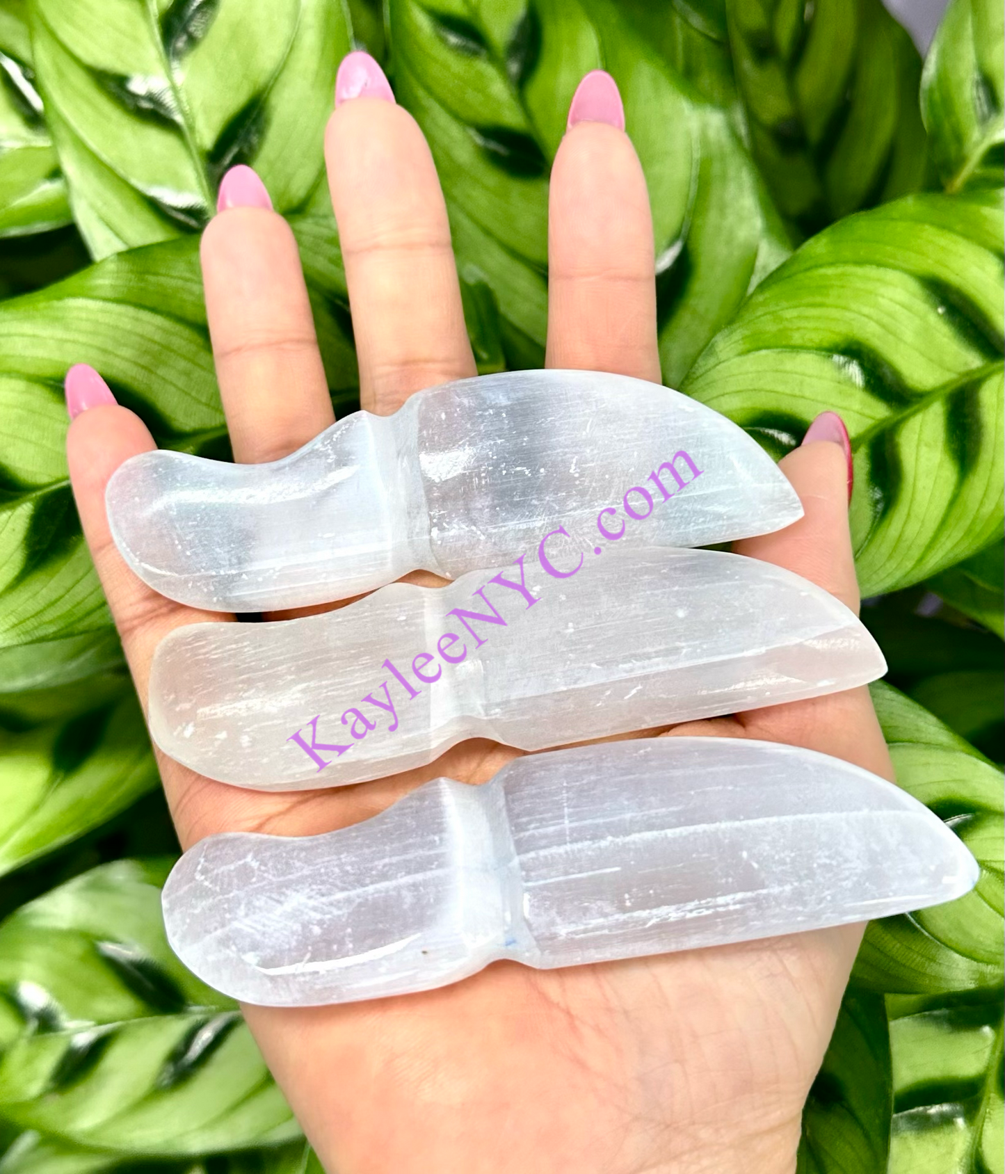 Wholesale Lot 12 pcs Natural Selenite aka Satin Spar Knife ~10cm