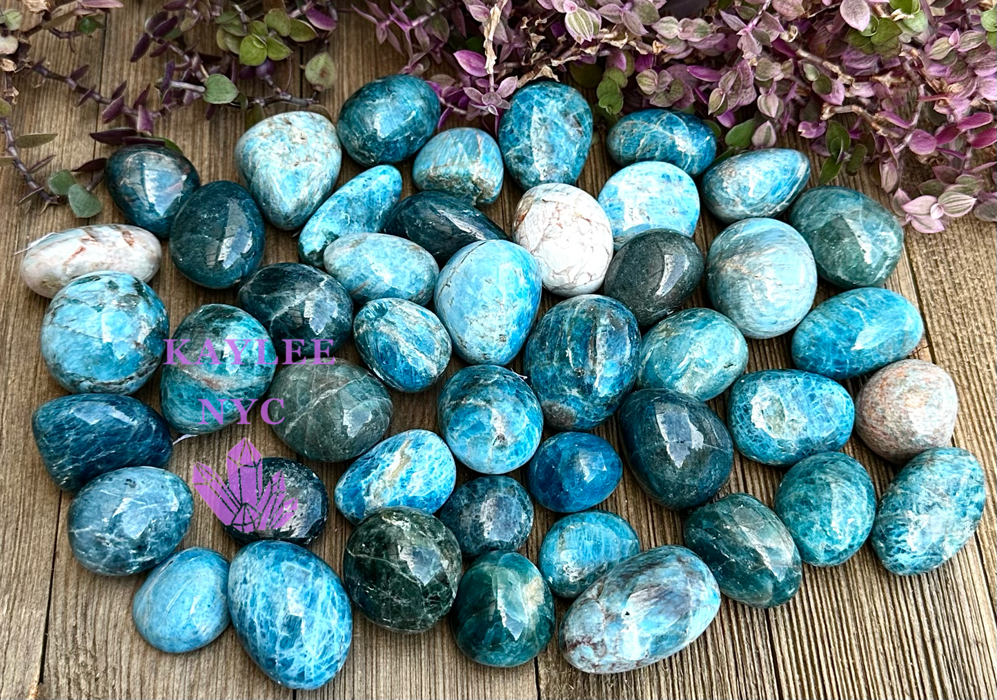 2 lbs Natural Apatite Tumble