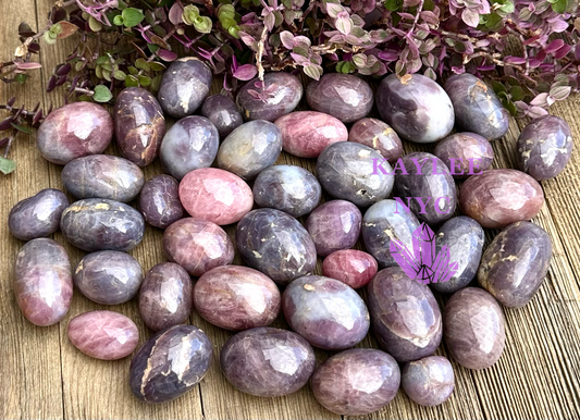 2 lbs Natural Purple Rose Quartz Tumble