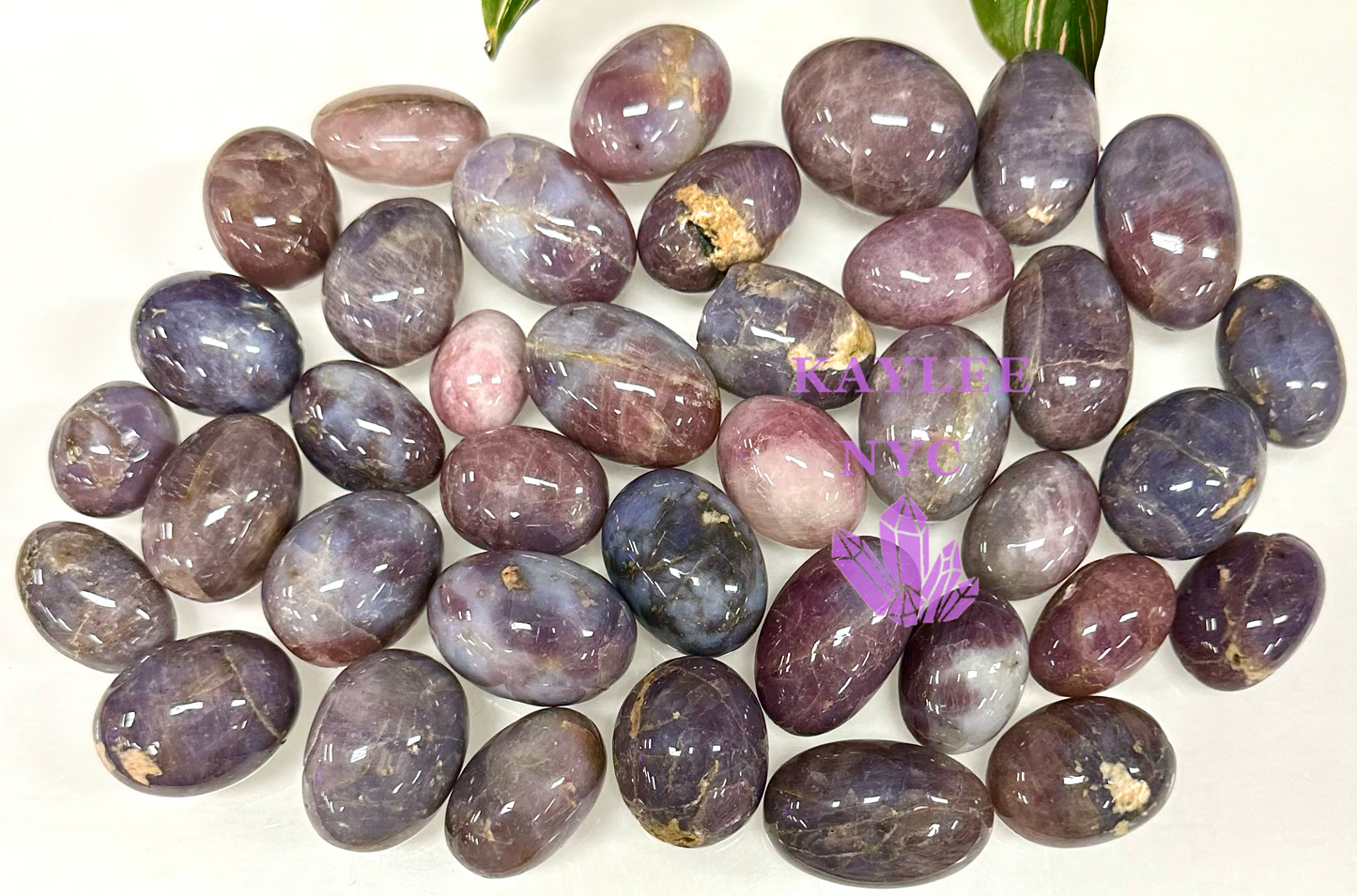 2 lbs Natural Purple Rose Quartz Tumble