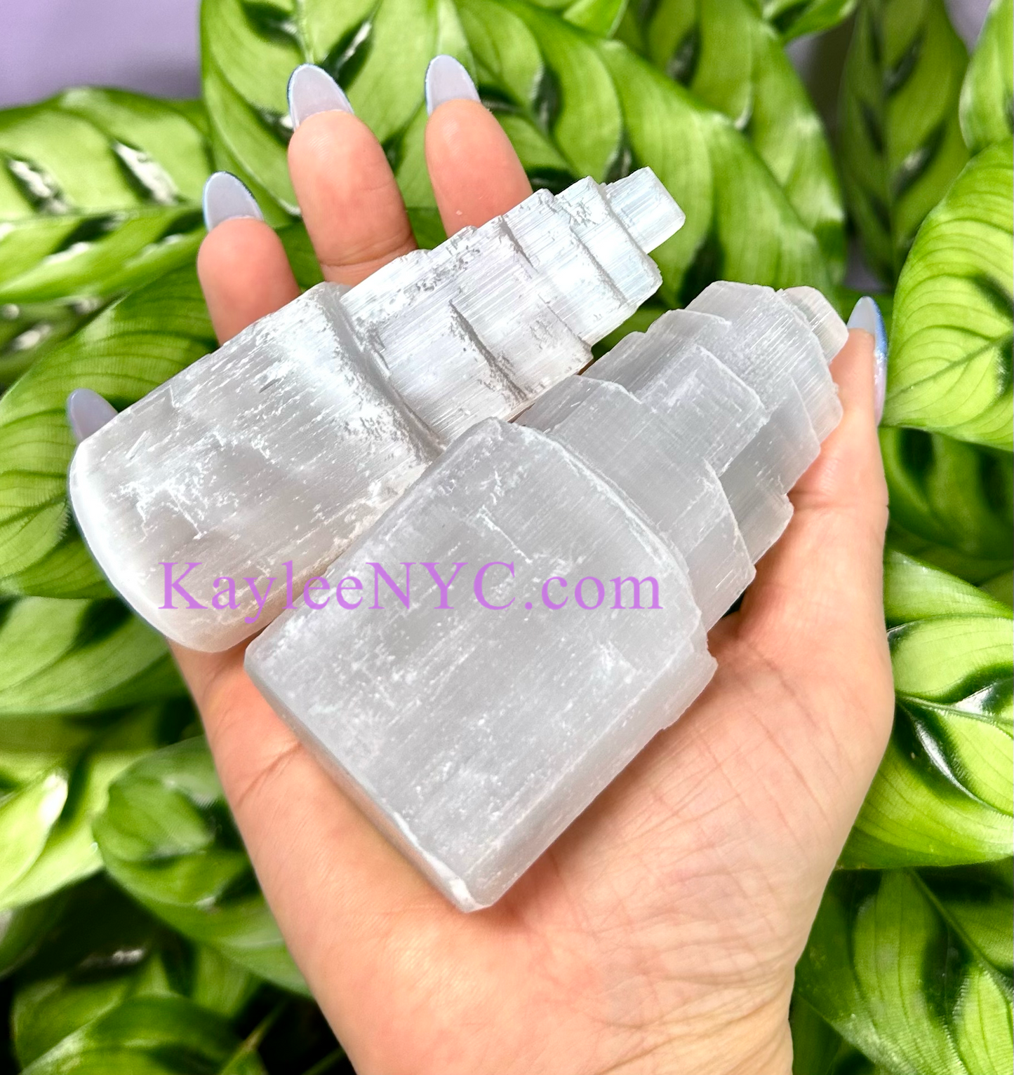 Wholesale Lot 12 pcs Natural Selenite aka Satin Spar Cylinder Crystal Healing Energy ~10cm