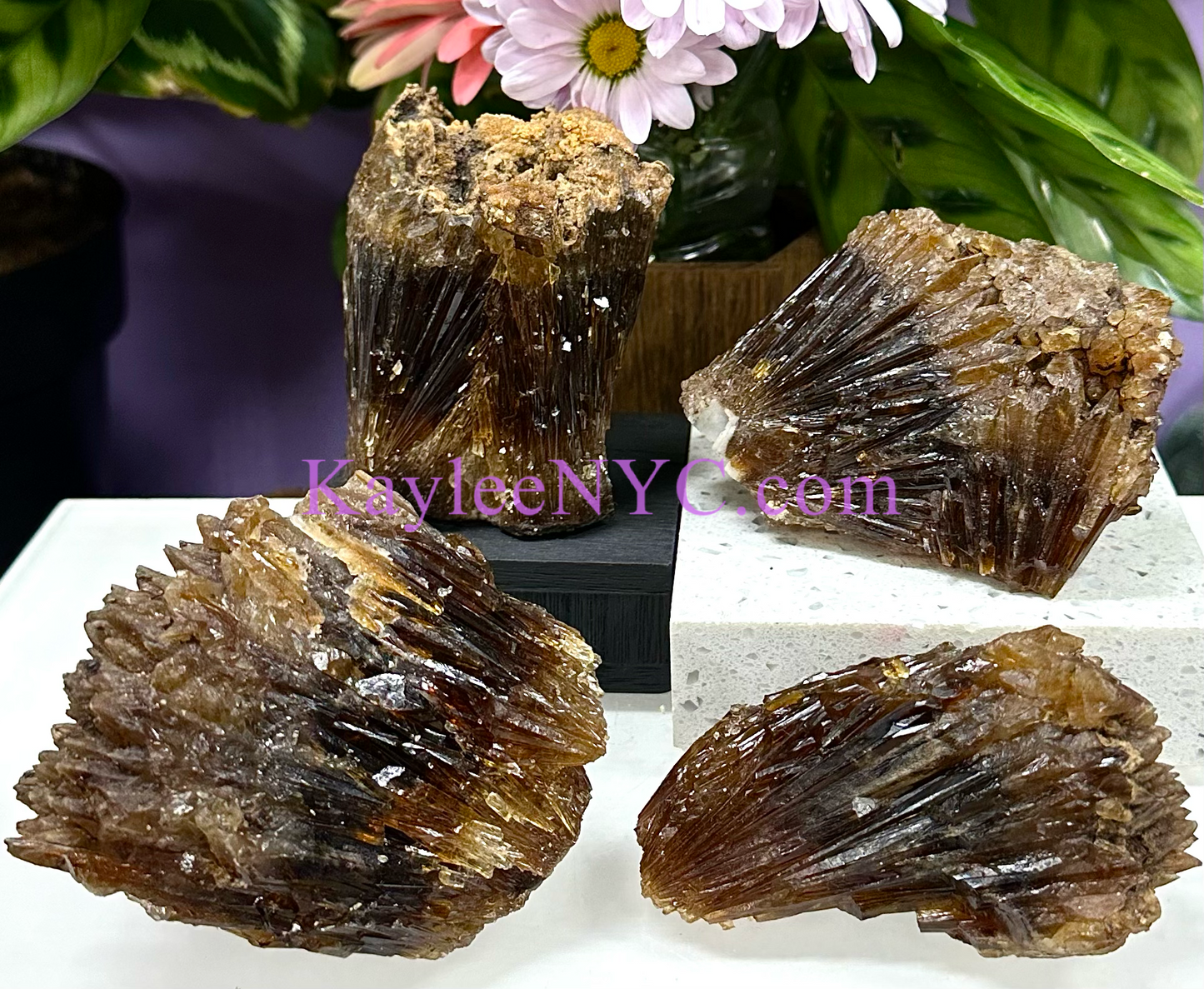 3-4 pcs Natural Amber Calcite Raw Crystal