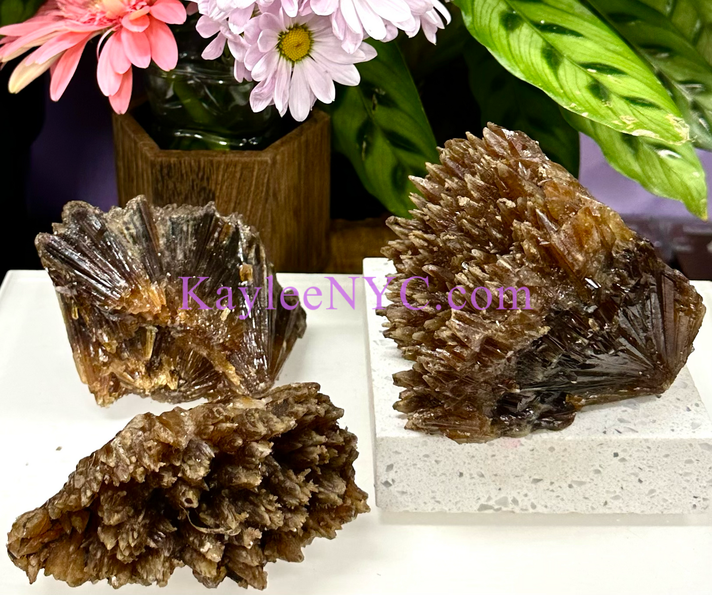 3-4 pcs Natural Amber Calcite Raw Crystal