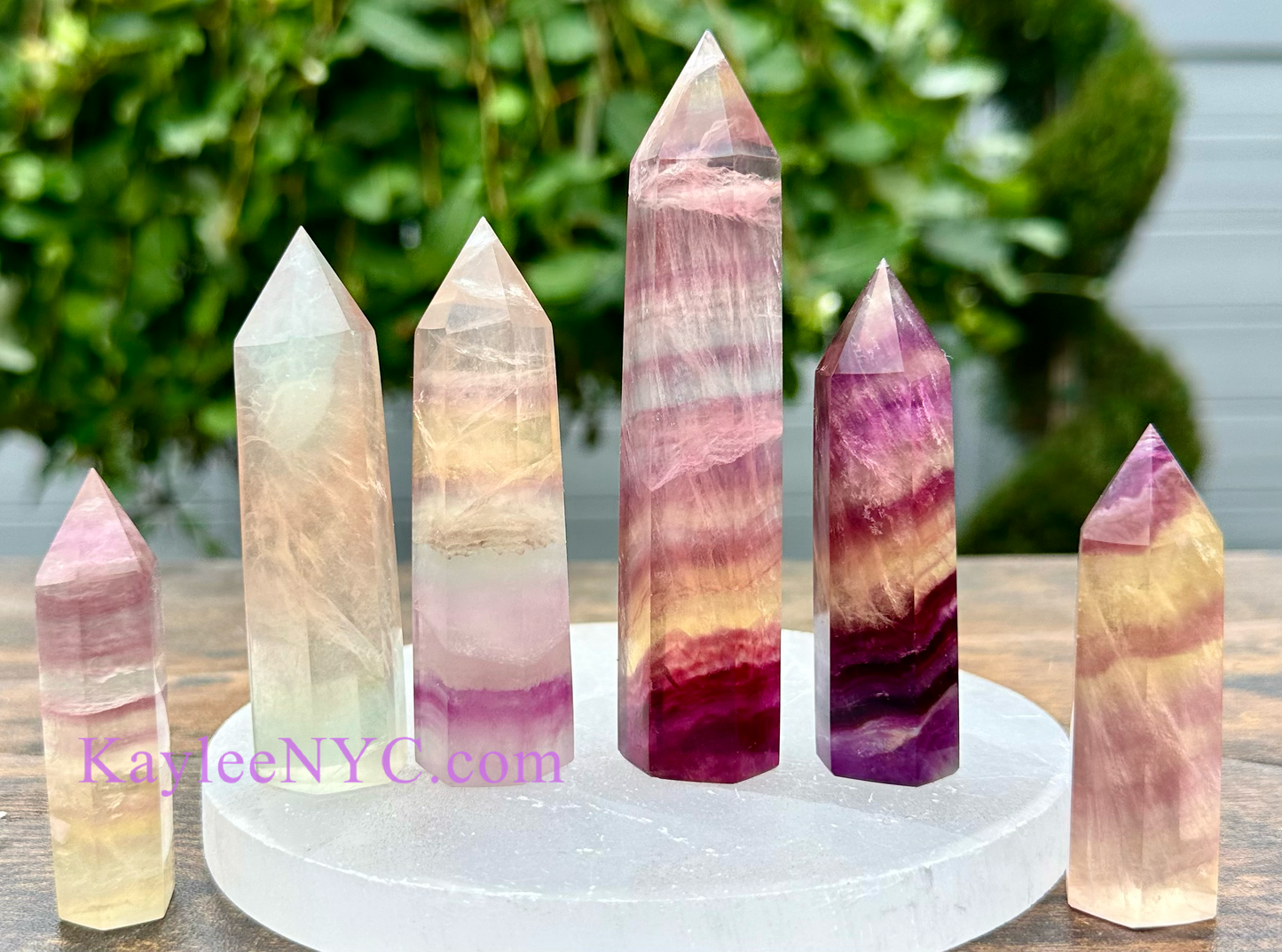 Wholesale Lot 1 Lb Natural Candy Fluorite Obelisk Point Crystal Energy