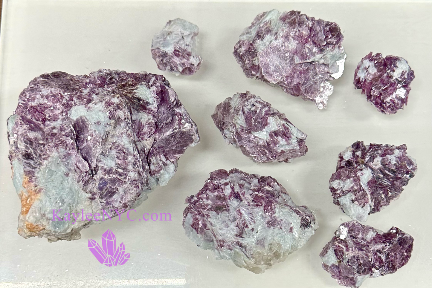 Wholesale Lot 3 lb Natural Lepidolite Mica Crystal Raw Nice Quality