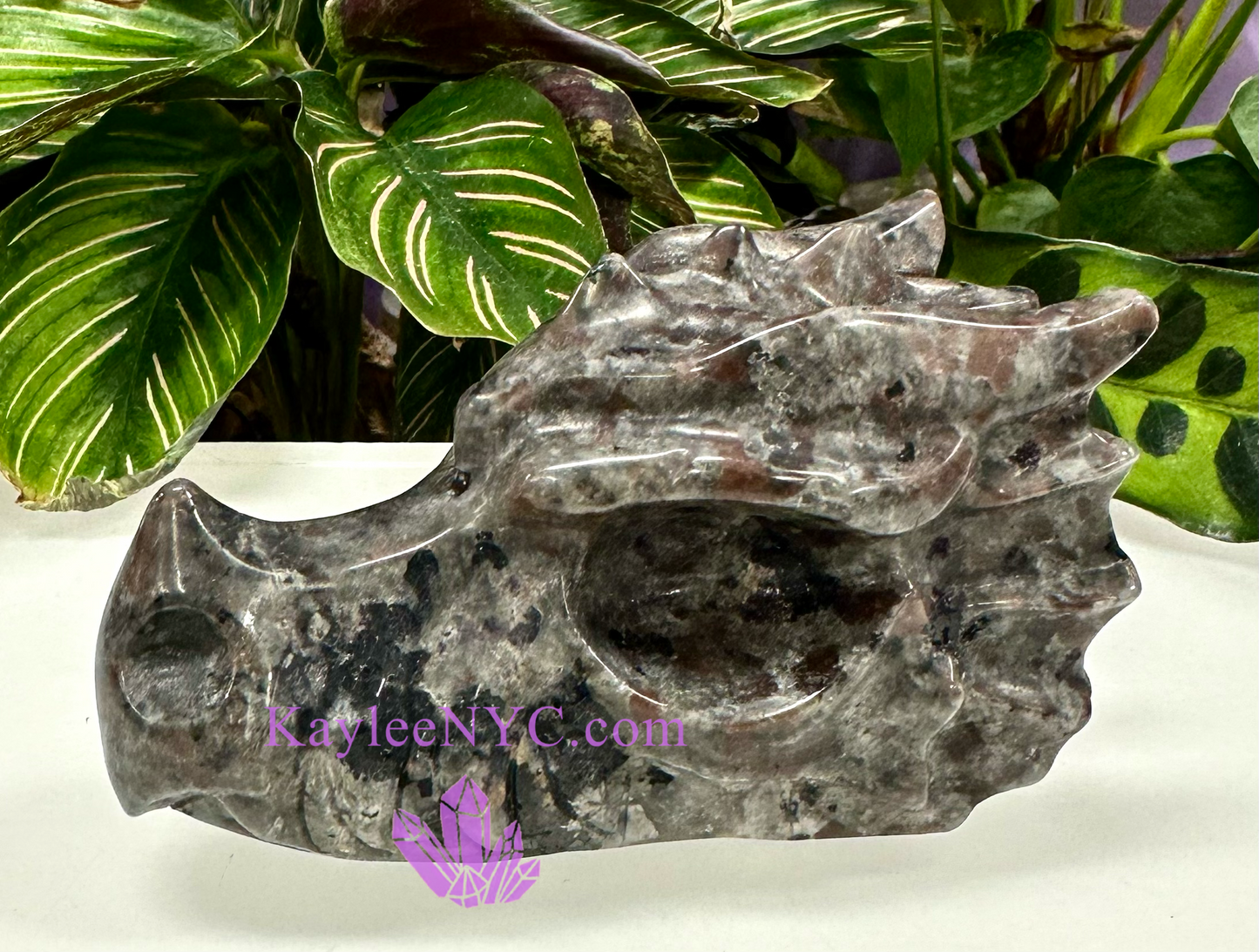 4 PCs Natural Yooperlite Dragon Head