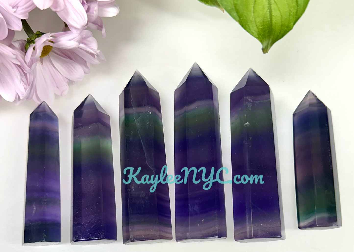 Wholesale Lot 1 Lb Natural Purple Fluorite Obelisk Tower Point Crystal Energy