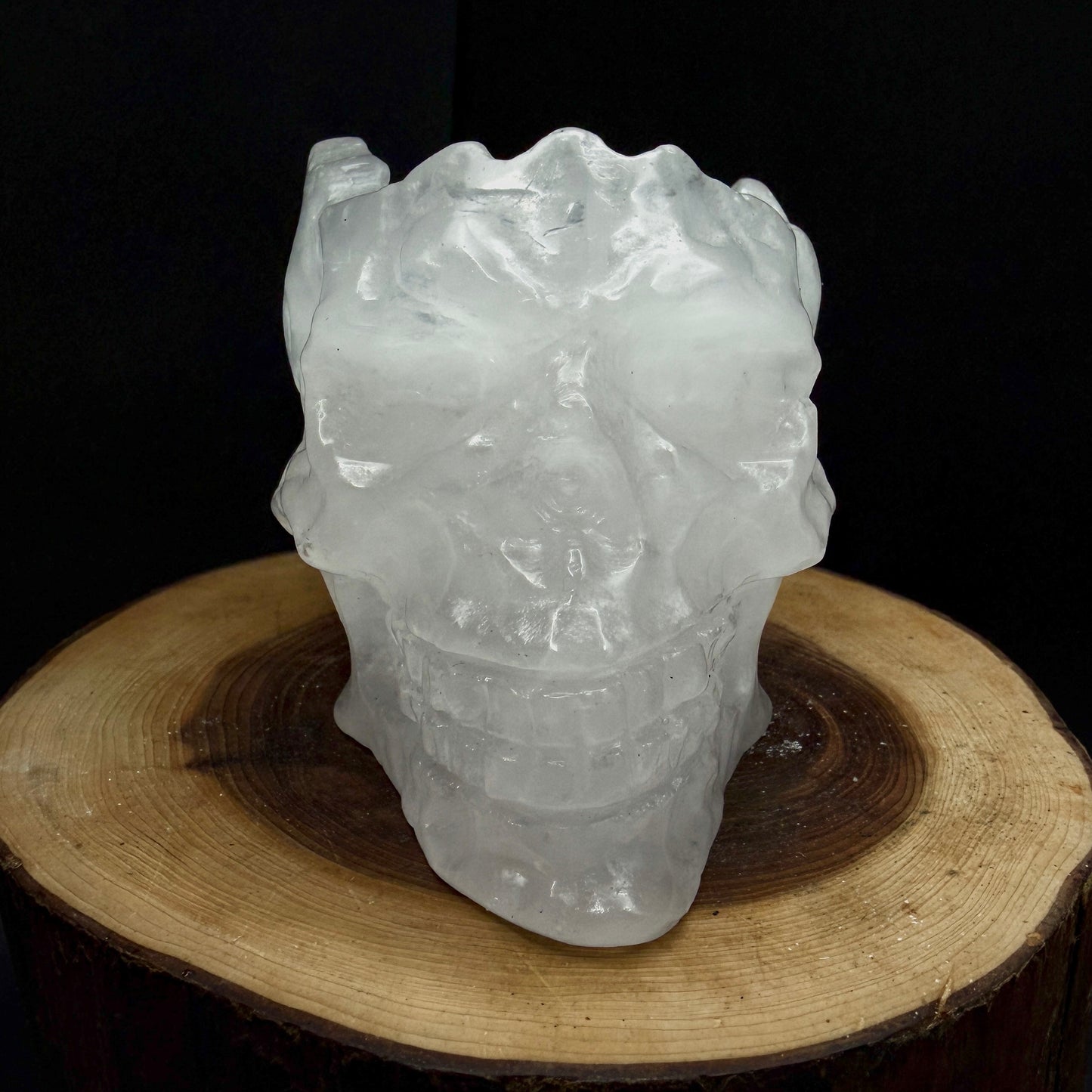 Wholesale lot 4 Pcs Clear Quartz Skull Bowl Natural Crystal healing energy