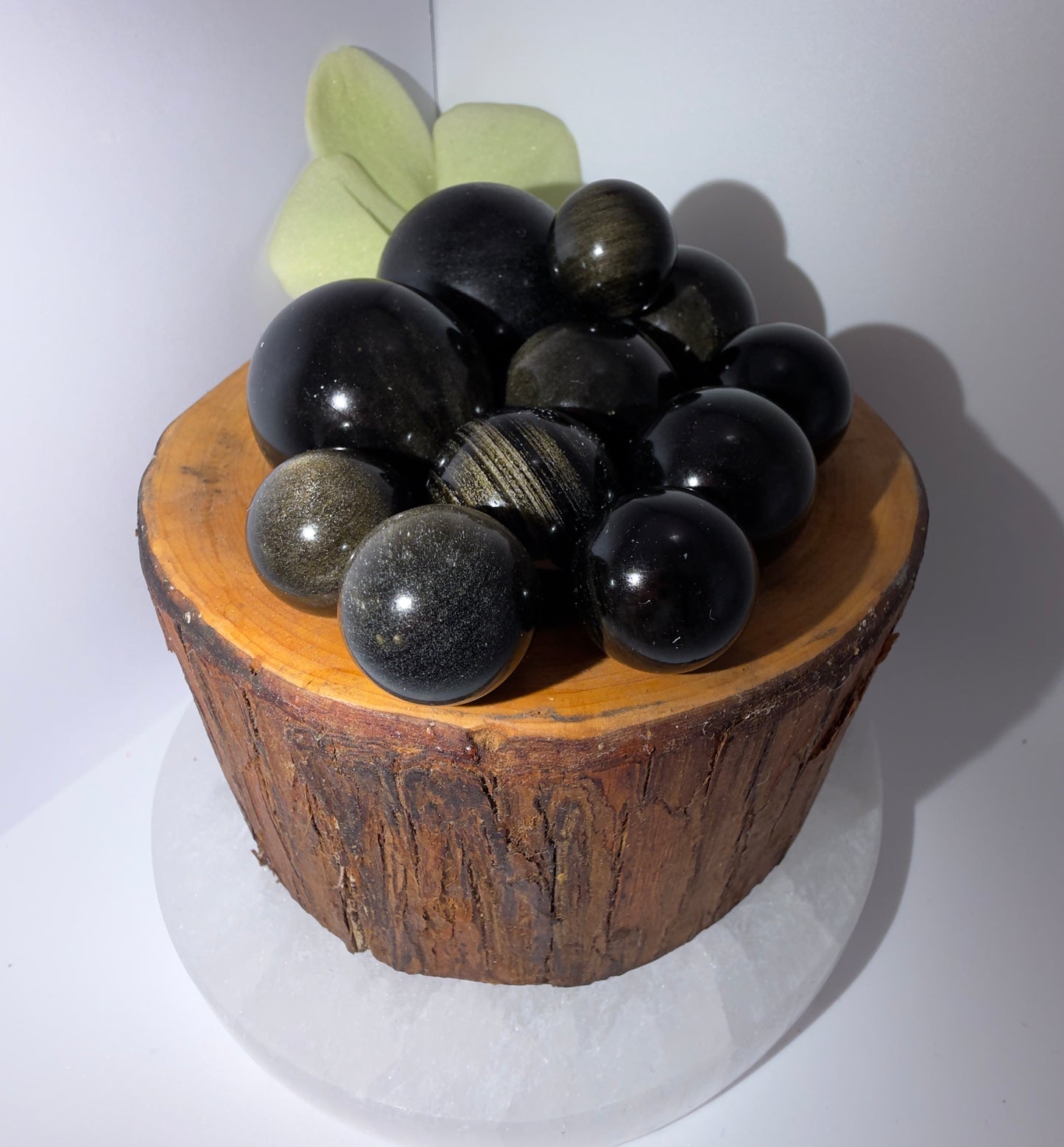 Wholesale Lot – 2 lbs Gold Sheen Obsidian Spheres | Natural Volcanic Glass