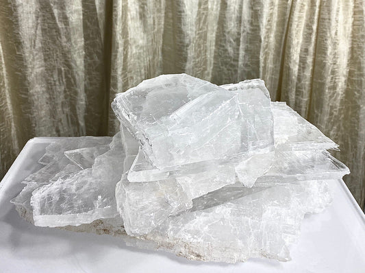 Wholesale Lot 5 Lbs Natural Selenite Crystal Raw Nice Quality Healing Energy