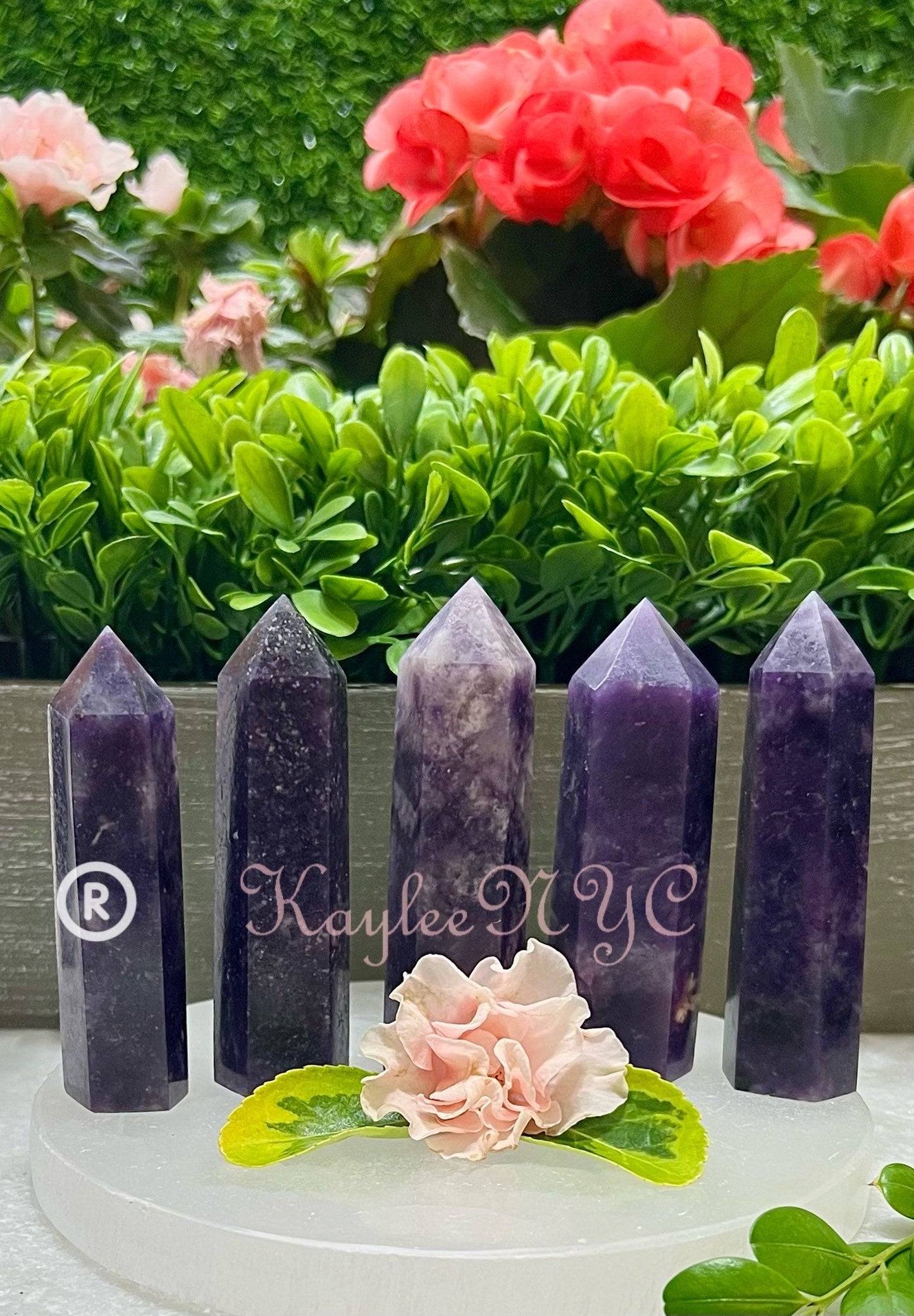 Wholesale Lot 1 lb Natural Lepidolite Tower Obelisk Point Wand Crystal Energy Healing