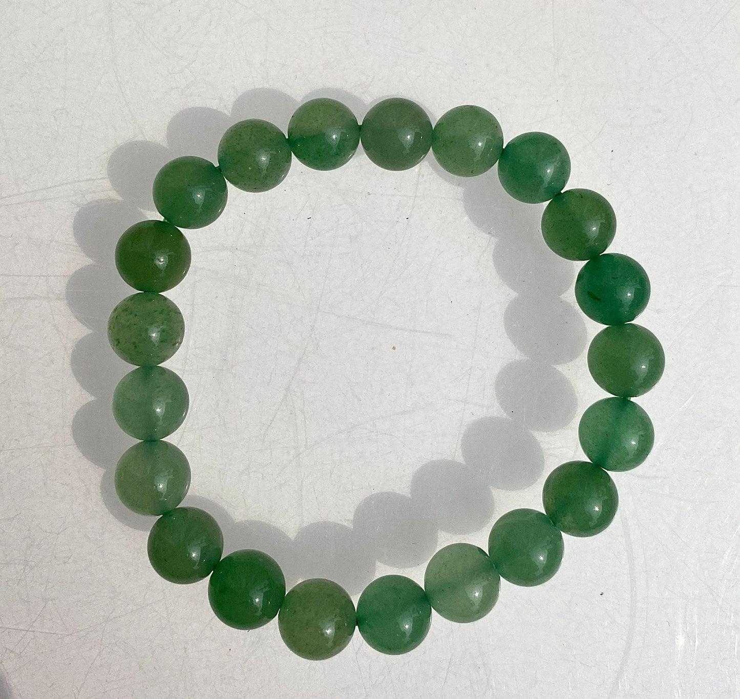 Wholesale Lot 6 Pcs Green Aventurine 10mm 8.5” Crystal Healing Stretch Bracelet