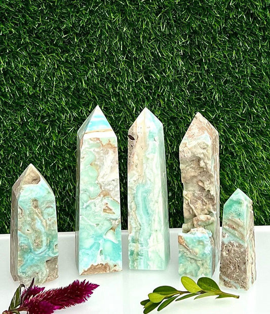 Wholesale Lot 3 Lbs Natural Hemimorphite Obelisk Point Healing Energy