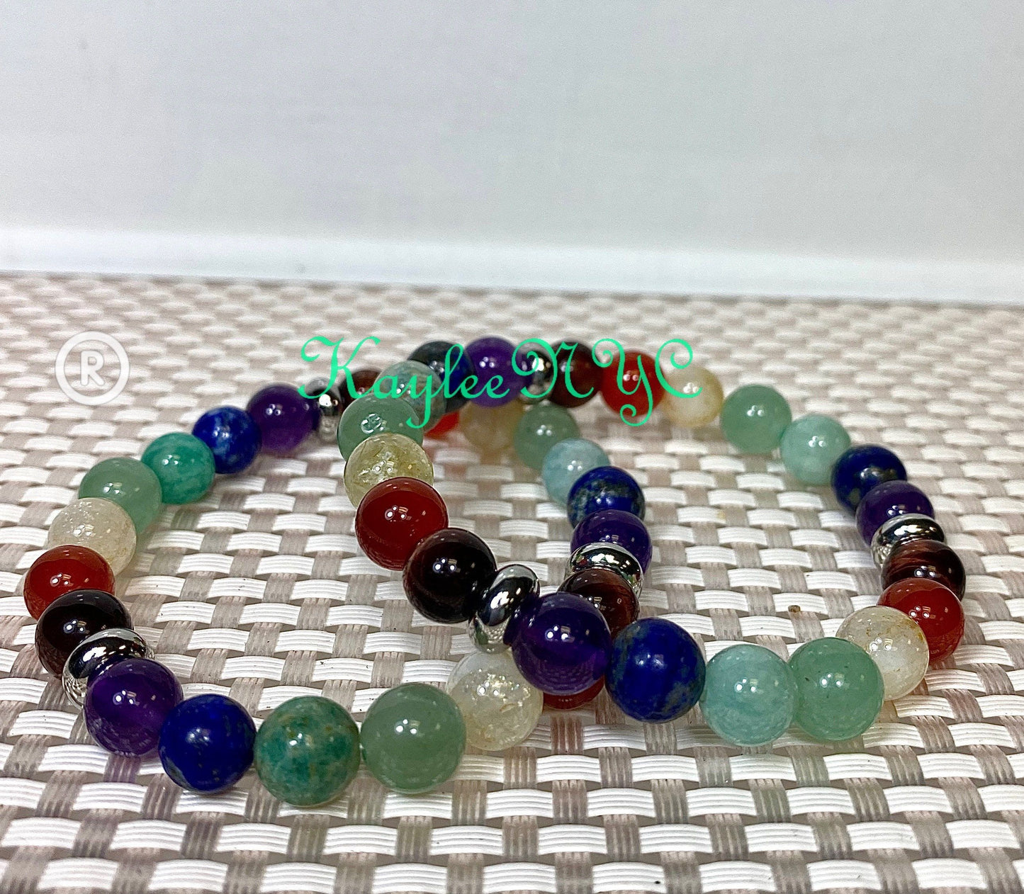 Wholesale 6 Pcs Natural Chakra Bracelet 8mm 7” Healing Energy Crystal