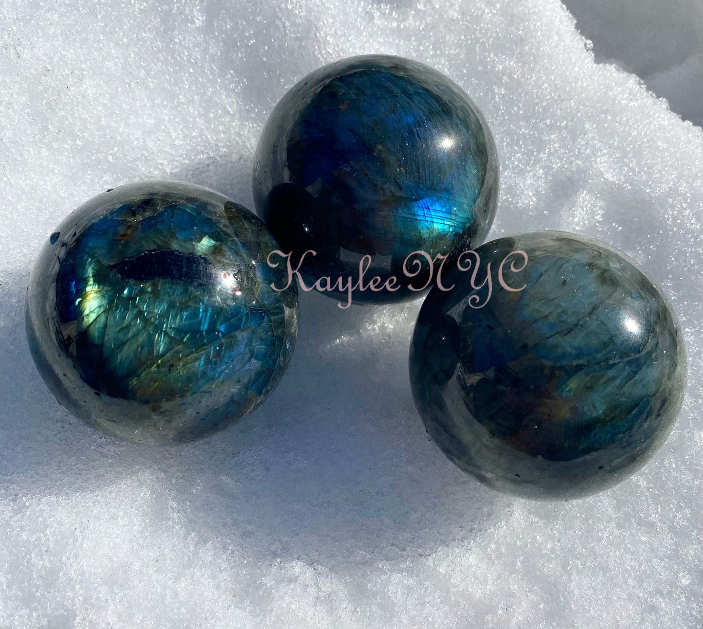 Wholesale Lot 3-5Pcs Natural Labradorite Sphere Crystal Ball Nice Quality healing energy