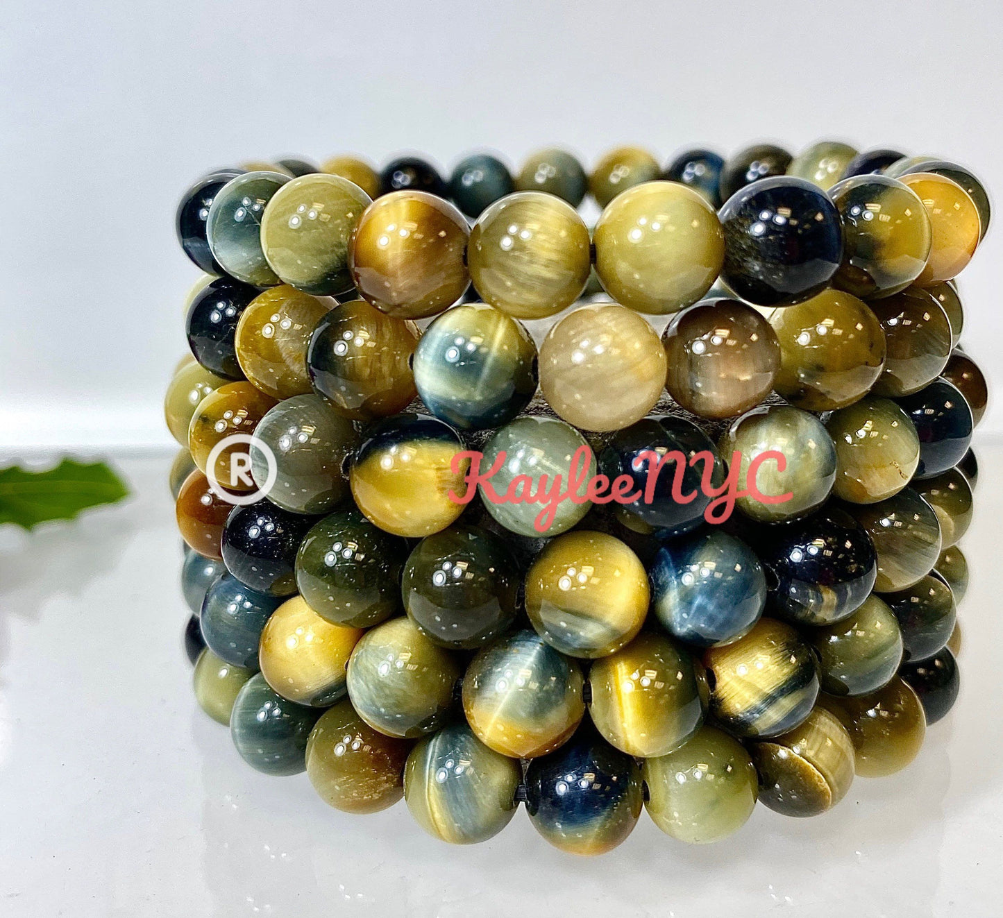 Wholesale 6 Pcs Natural Dream Tiger Eye 8mm 7.5” Stretch Bracelet Crystal Healing Energy