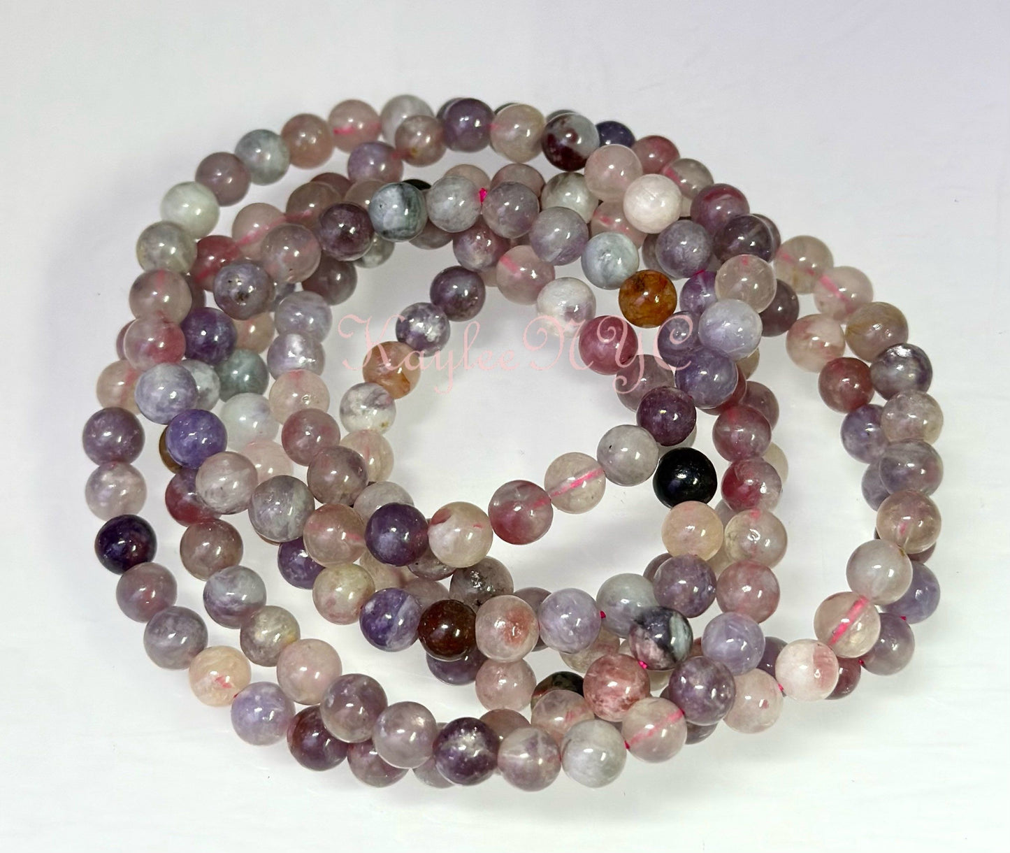 Wholesale 6 Pcs Natural Unicorn Stone Bracelet 6mm 7.5” Healing Energy Crystal