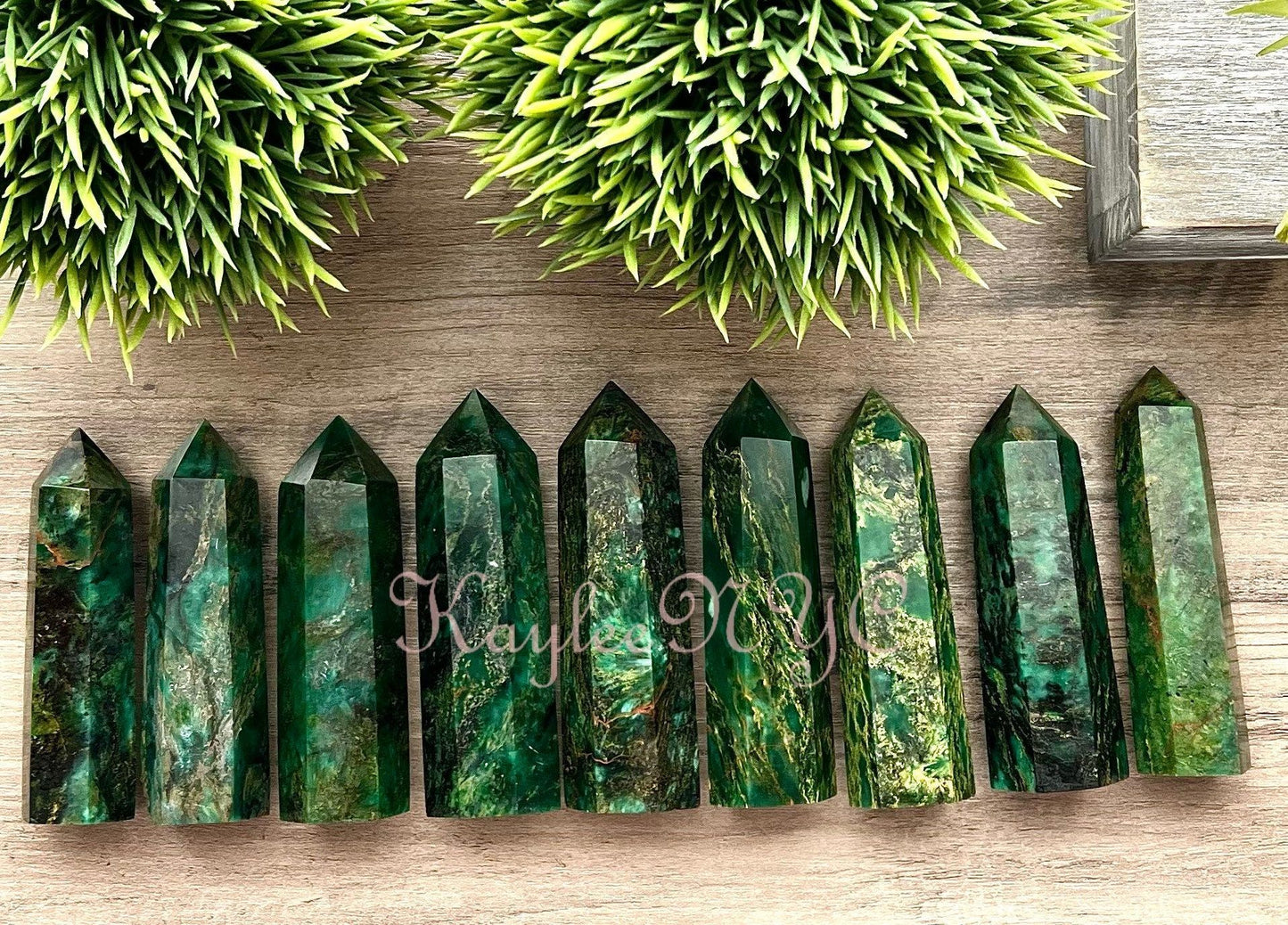 Wholesale Lot 2 lbs Natural Emerald Jade Obelisk tower Point Crystal Healing Energy