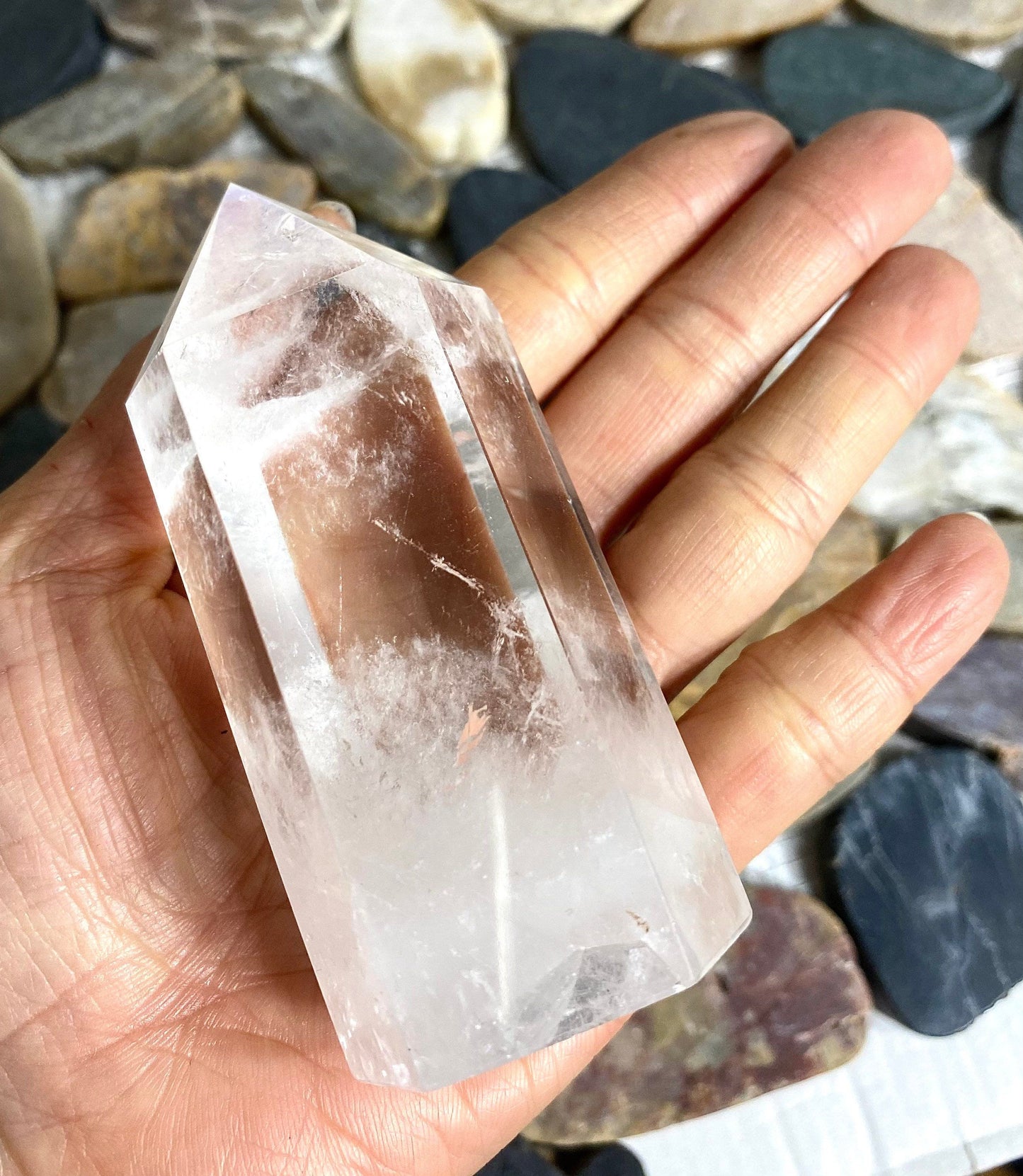 Wholesale Lot 2 lbs Clear Quartz Obelisk Tower Point Crystal Natural Energy